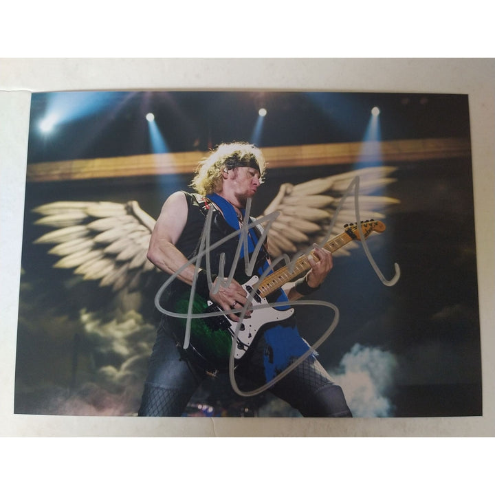 Adrian Smith, Iron Maiden, 5x7, photo, signed