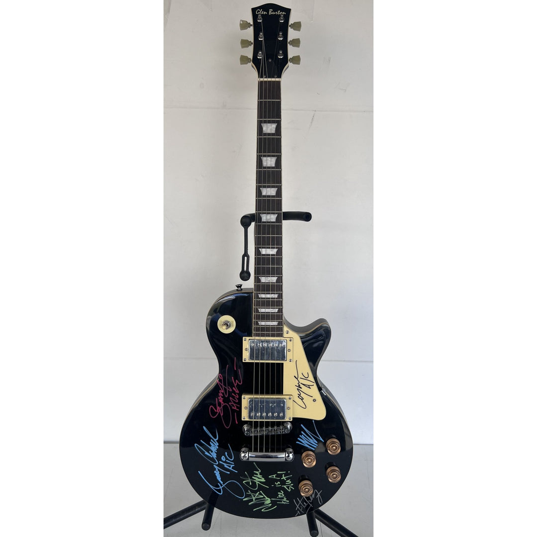 Alice in Chains Hand signed by Layne Staley, Jerry Cantrell, Mike Starr, and Sean Kinney vintage les paul electric guitar signed with proof.
