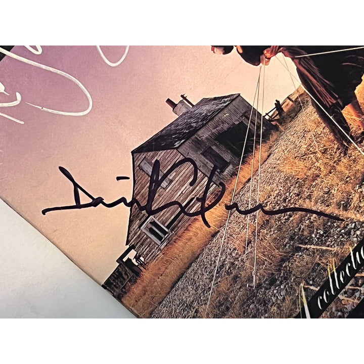 David Gilmour Roger Waters Richard Wright Nick Mason Pink Floyd original LP signed with proof.