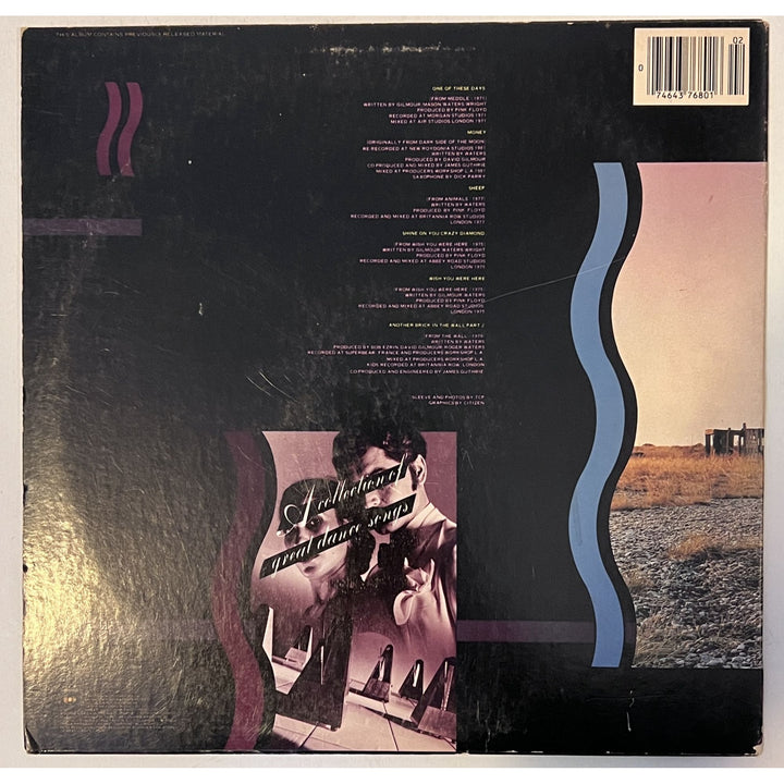 David Gilmour Roger Waters Richard Wright Nick Mason Pink Floyd original LP signed with proof.