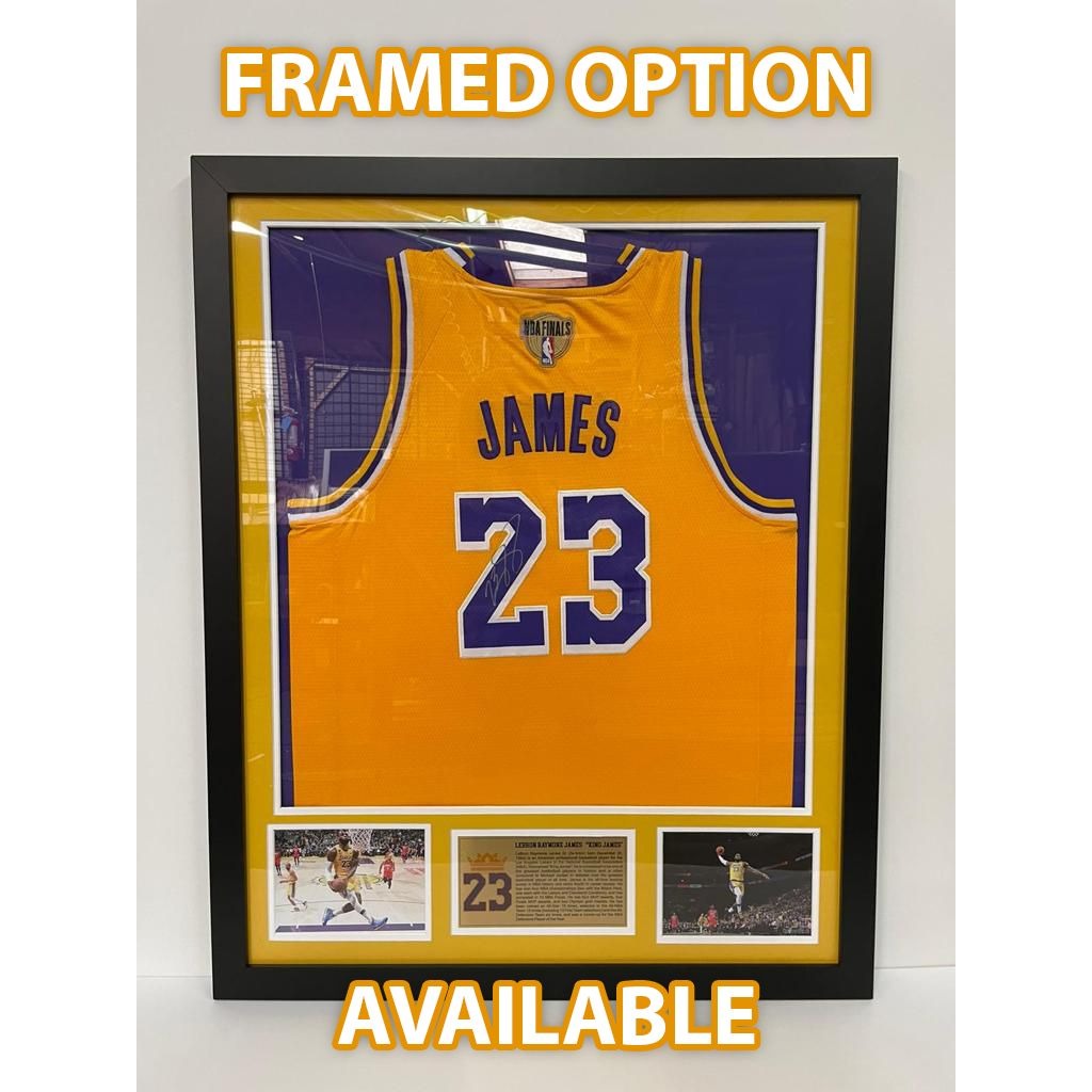 LeBron James Nike size xl52 Los Angeles Lakers game model jersey signed with proof