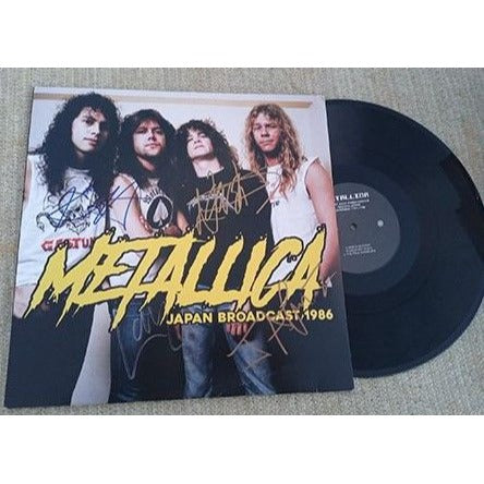 Metallica James Hetfield Lars Ulrich Jason Newstead Kurt Hammett LP signed
