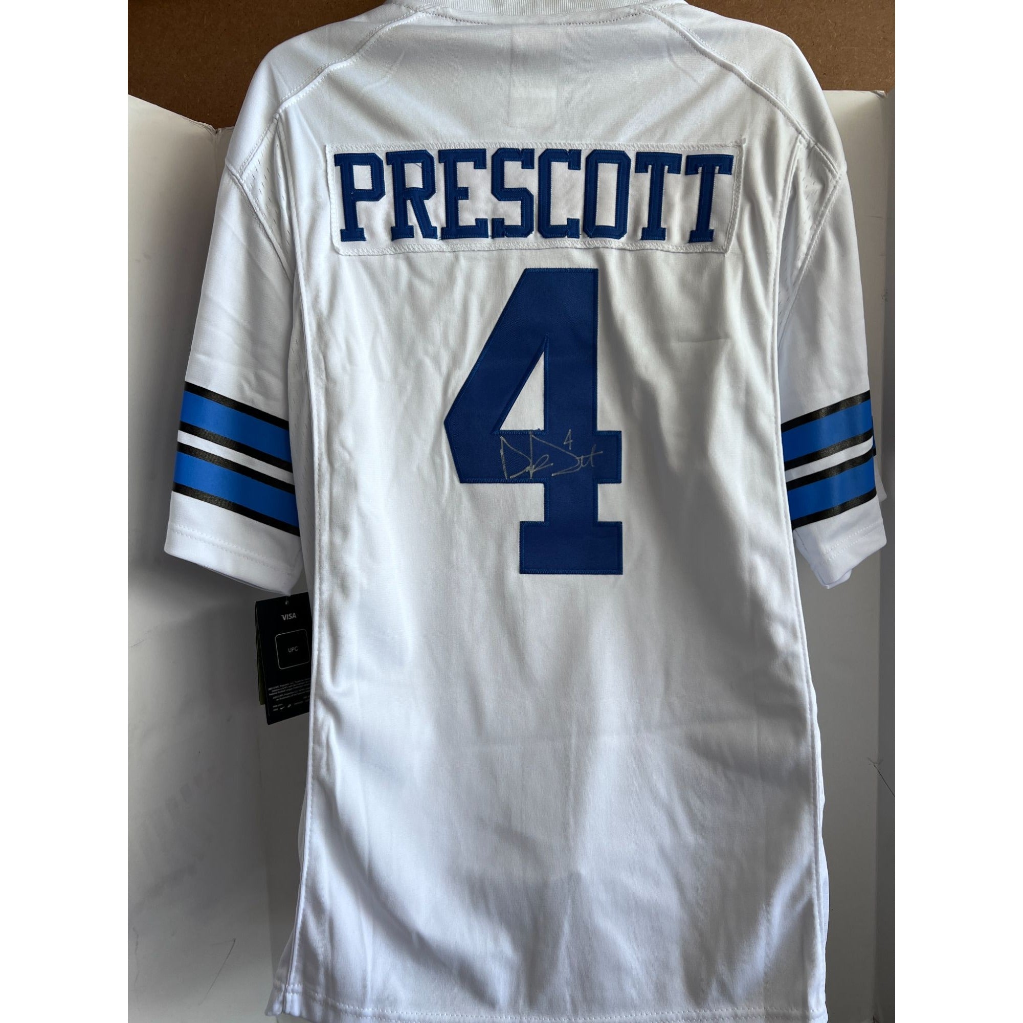 Dak Prescott Dallas Cowboys game model Nike size large jersey signed