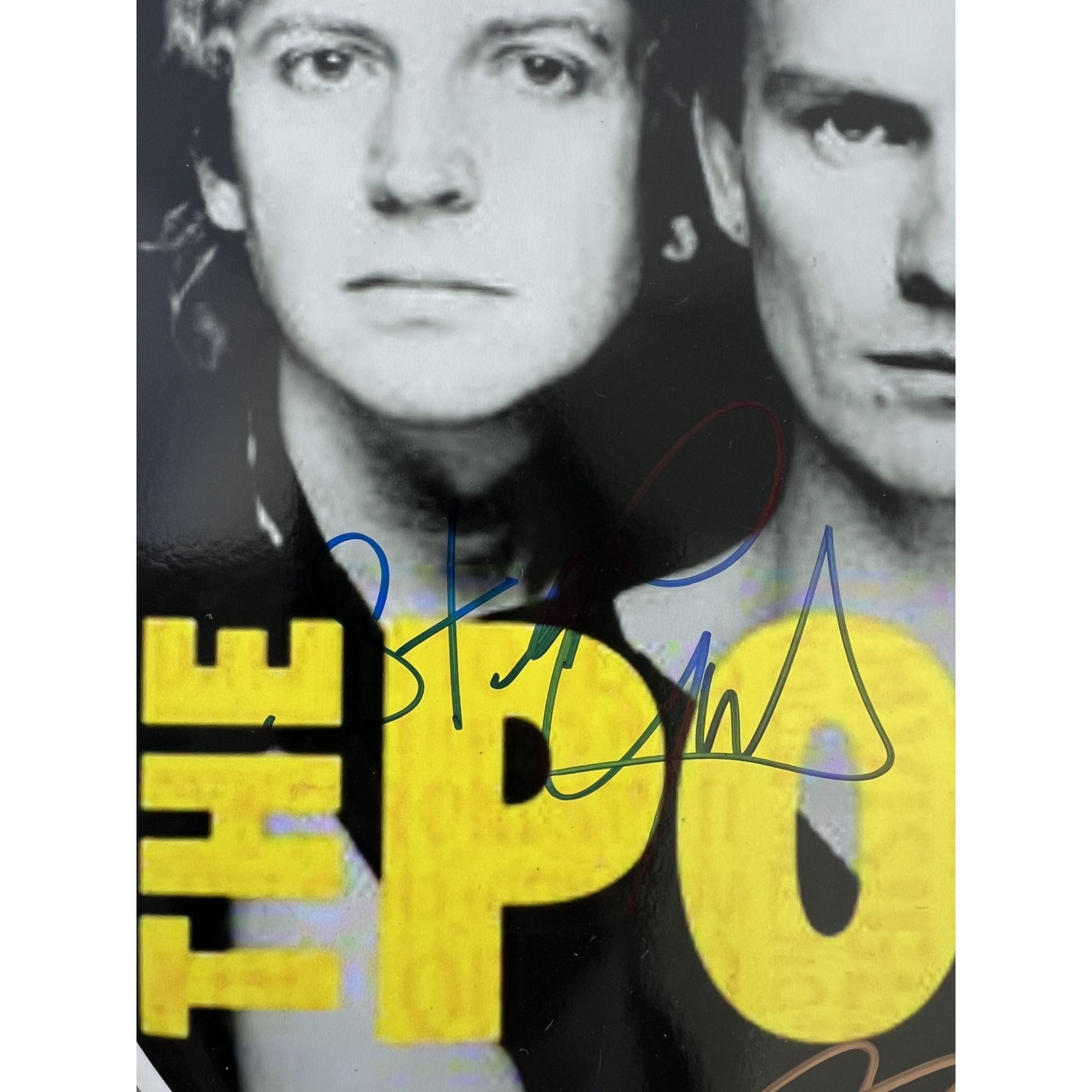 Sting Gordon Sumner Stuart Copeland Andy Summers The Police one-of-a-kind drumhead signed with proof