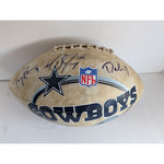 Load image into Gallery viewer, Tony Romo Terrell Owens Jason Witten Dallas Cowboys full size football signed
