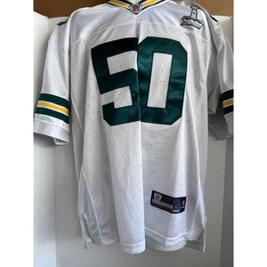 Green Bay Packers AJ Hawk game model Jersey team signed 2009 Green Bay Packers Super Bowl champions