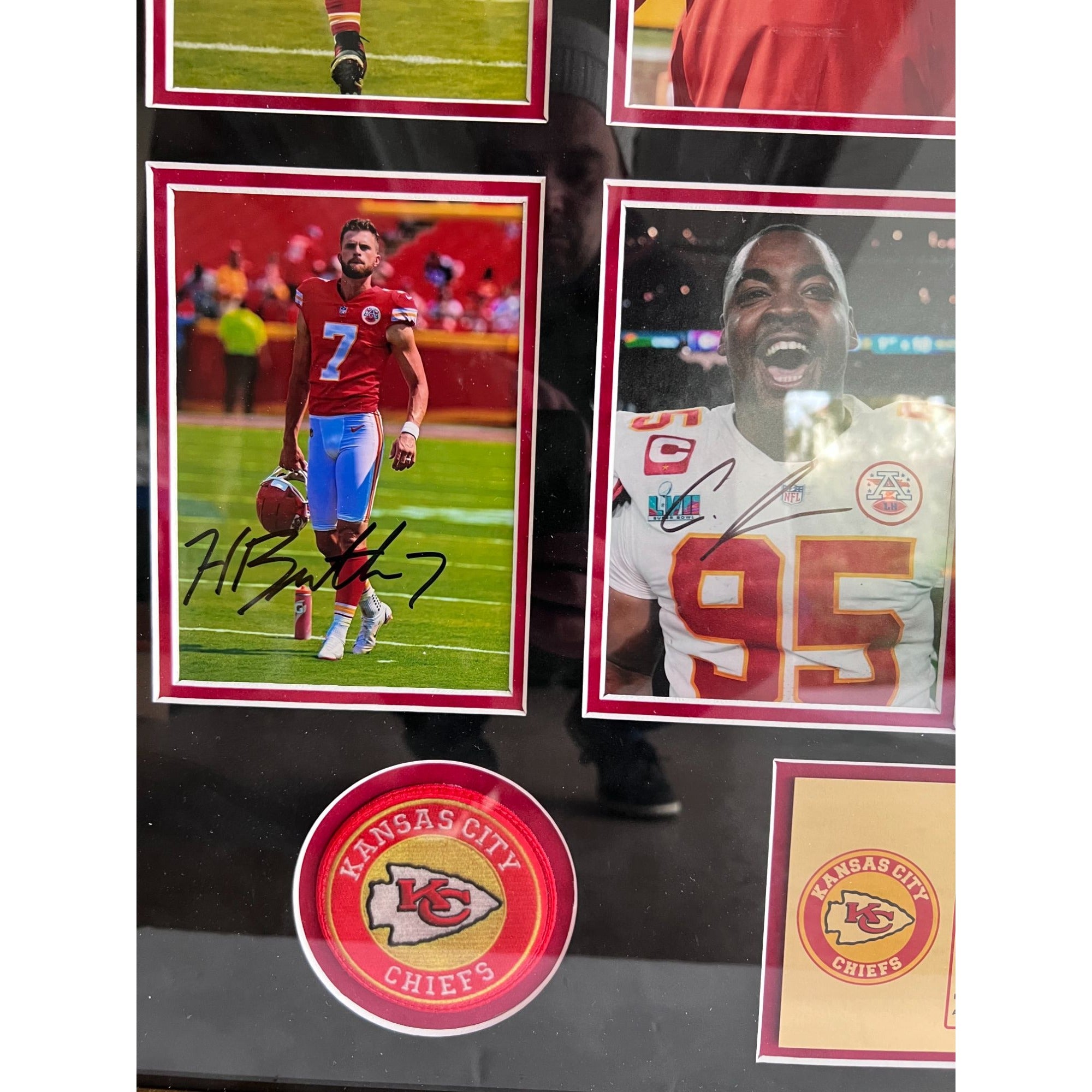 Kansas City Chiefs Patrick Mahomes Travis Kelce Andy Reid Chris Jones Isiah Pacheco 12 top players 5x7s signed and framed with proof