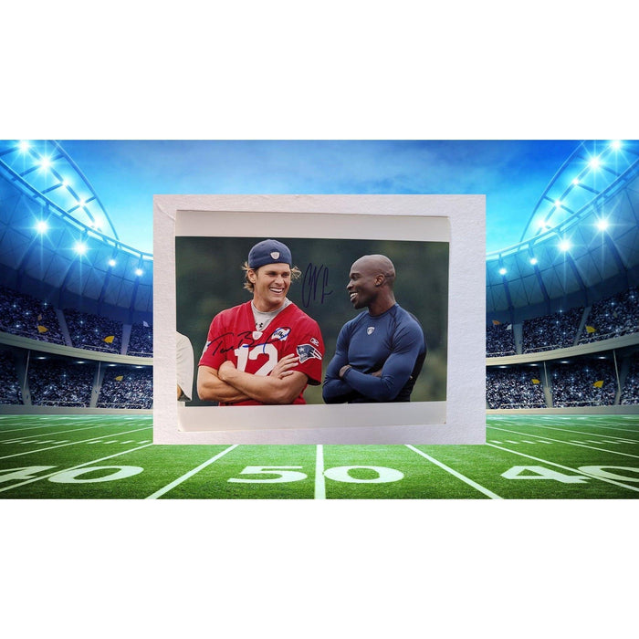 Tom Brady and Chad Ochocinco Johnson 8x10 photo signed with proof