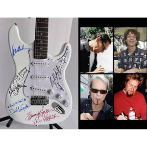 Van Halen Eddie Alex Sammy David Lee Stratocaster Huntington electric guitar signed with proof