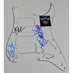 Bon Jovi Richie Sambora Jon Bon Jovi Stratocaster electric pickguard signed with proof