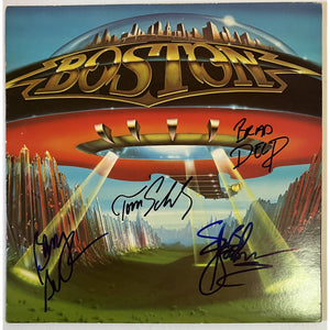 Boston LP signed   Brad Delp, Barry Goudreau, Sib Hashian and Tom Schotz