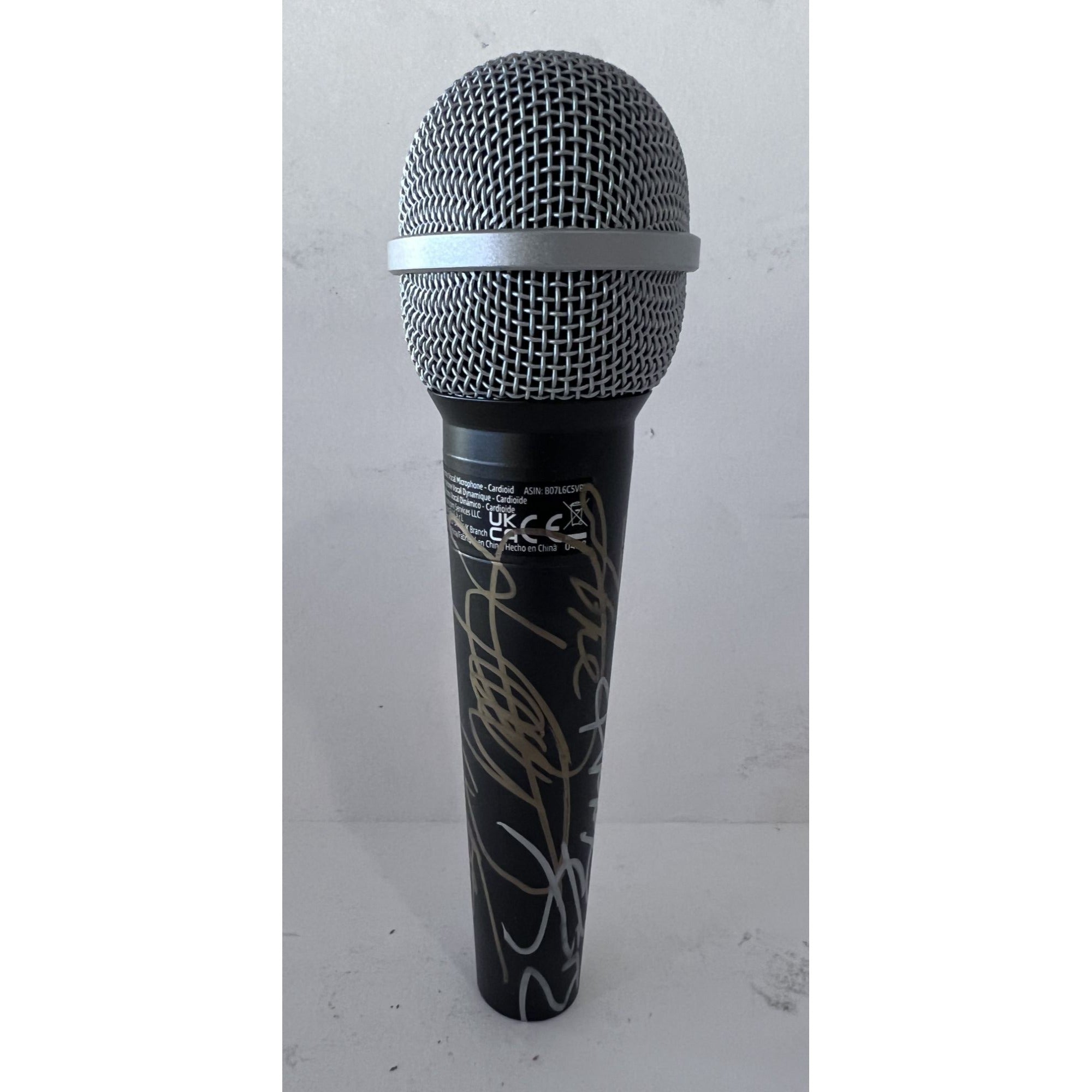 Dolly Parton and Kenny Rogers microphone signed with proof