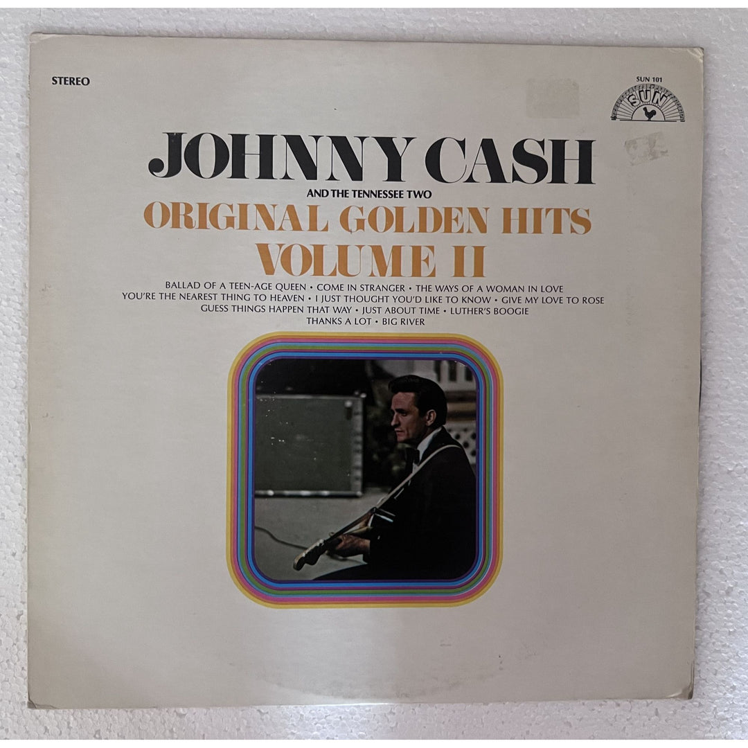 Johnny Cash Golden Hits II original lp signed with proof