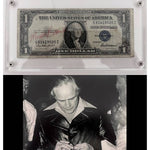 Load image into Gallery viewer, Marlon Brando Godfather  silver certificate vintage dollar bill signed with proof
