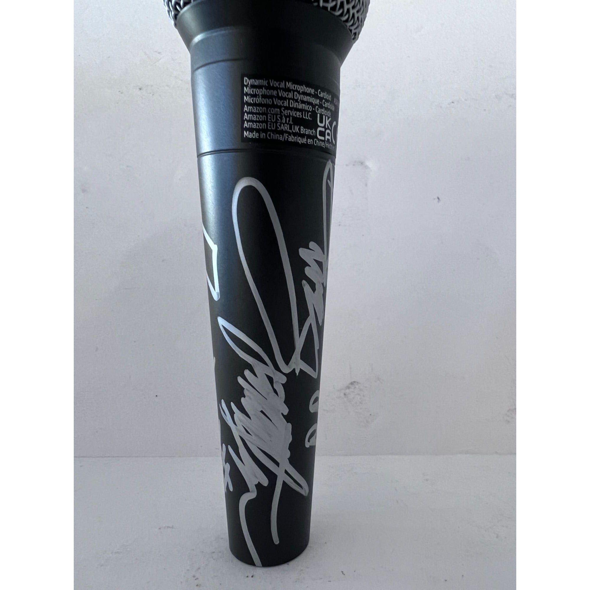 Bruce Springsteen microphone signed with Sketch and photo proof