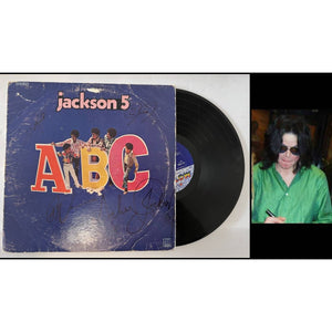 The Jackson 5 ABC Jermaine Tito Jackie and Michael Jackson original LP signed with proof