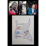 Load image into Gallery viewer, Jimmy Page Robert Plant John Paul Jones Led Zeppelin Fender Stratocaster electric guitar pick guard signed with proof
