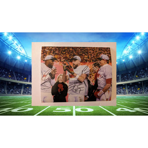 Chris Jones Travis Kelce Patrick Mahomes Kansas City Chiefs 8x10 photo signed with proof