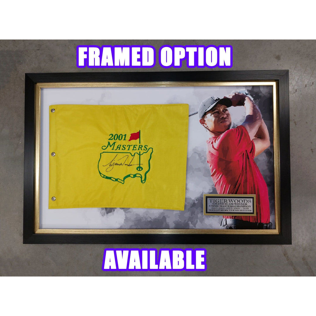 Jon Rahm 2023 Masters embroidered golf pin Flag signed with proof