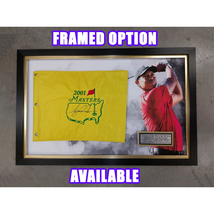 Jon Rahm 2023 Masters embroidered golf pin Flag signed with proof