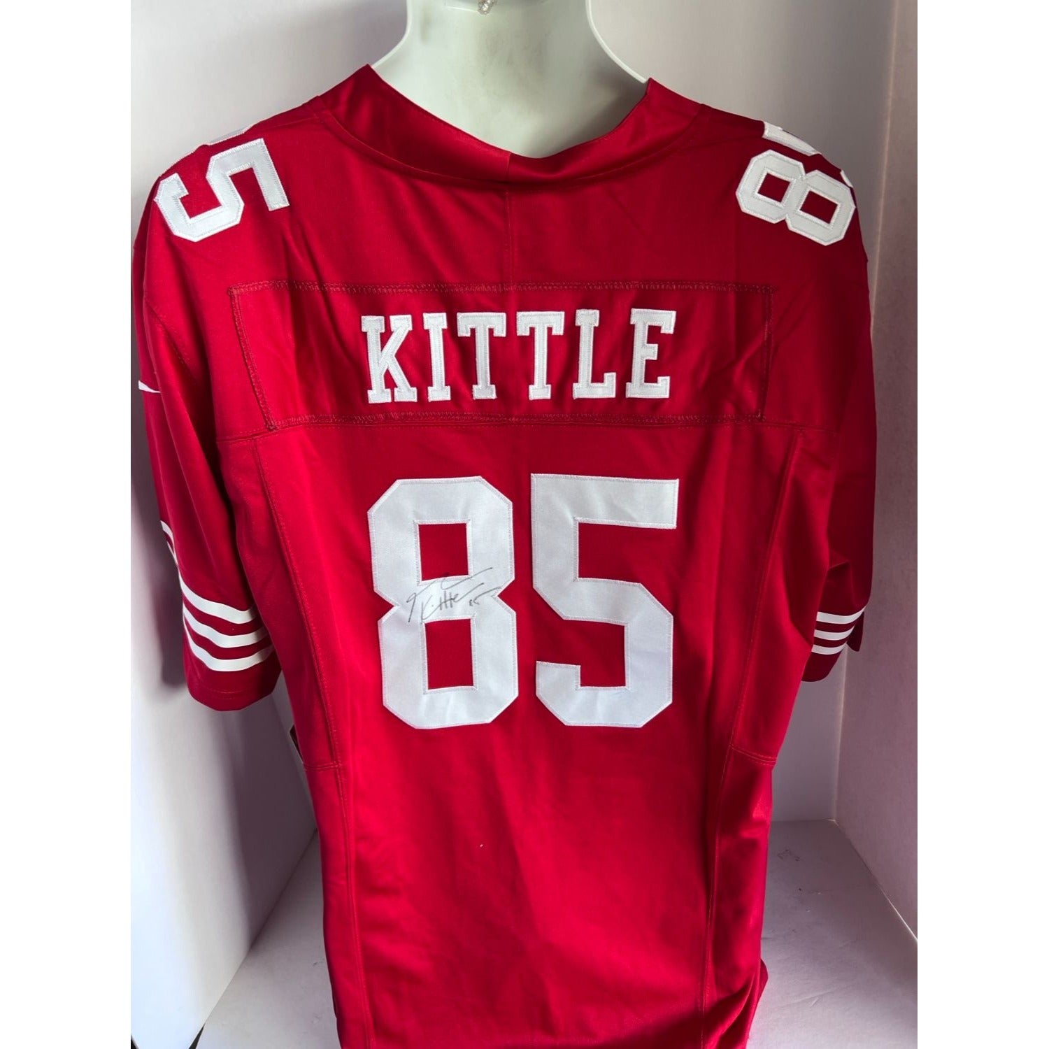 George Kittle San Francisco 49ers Nike size extra large game model Jersey signed with proof