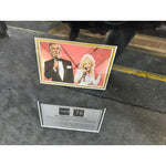 Load image into Gallery viewer, Dolly Parton and Kenny Rogers full size acoustic guitar signed and framed with proof
