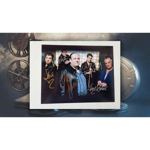 The Sopranos James Gandolfini Vinny Pastore Steve VanZandt Michael Imperioli Tony Sirico 8x10 photo signed with proof