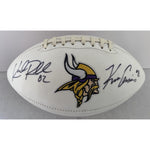 Load image into Gallery viewer, Minnesota Vikings Kirt Cousins and Kyle Rudolph full size logo football signed with proof
