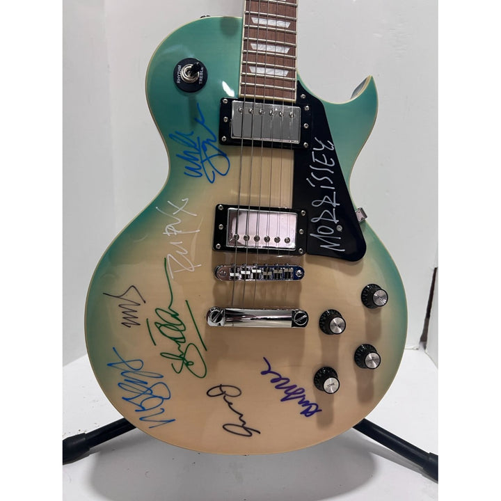 Robert Smith and the Cure Patrick Morrissey and The Smiths Les Paul electric guitar signed with proof