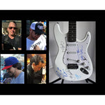 Load image into Gallery viewer, Pearl Jam Eddie Vedder, Jeff Ament, Stone Gossard, Matt Cameron and Mike McCready 40&#39;&#39; electric guitar signed
