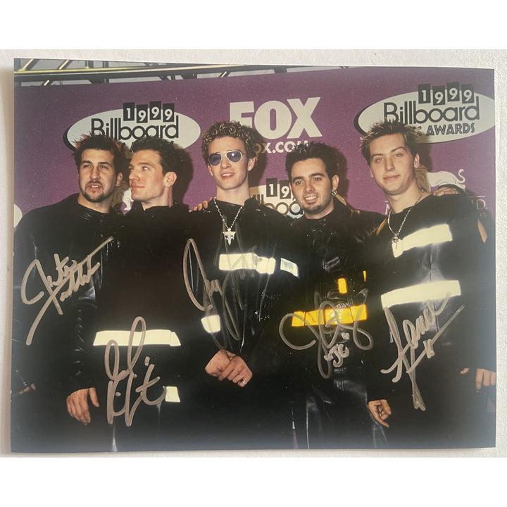 Justin Timberlake NSYNC band signed 8x10 photo with proof