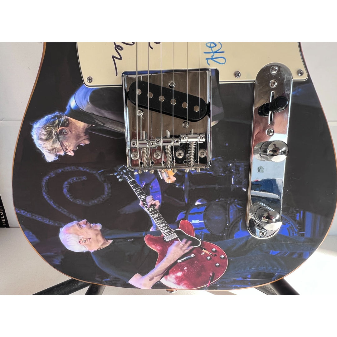 Peter Frampton and Steve Miller telecaster electric guitar signed with proof.