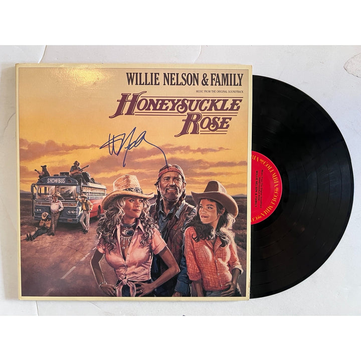 Willie Nelson Honeysuckle Rose original LP signed with proof