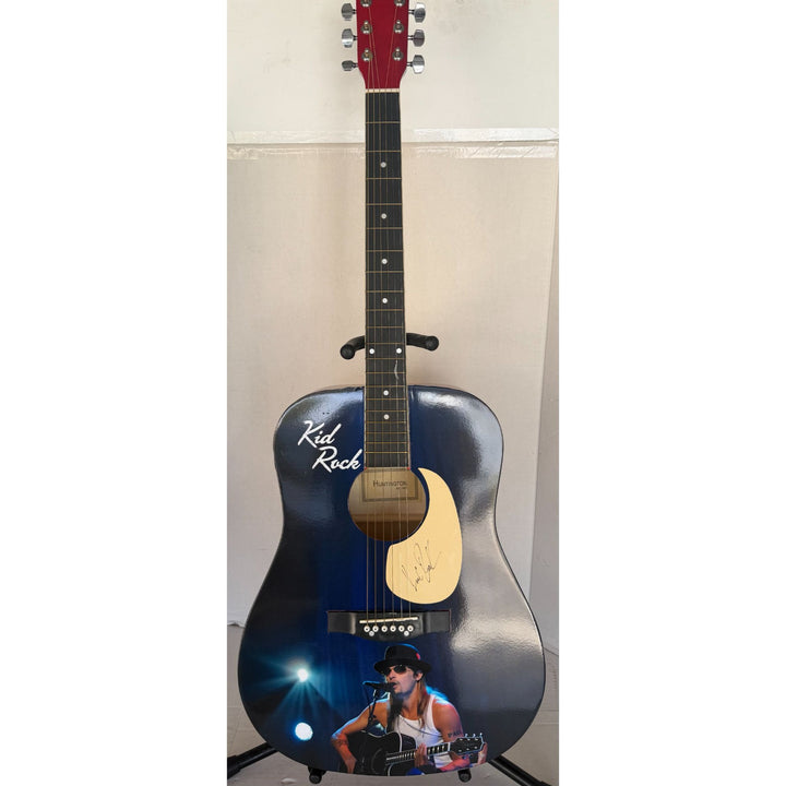 "Kid Rock " Robert James Ritchie one of a kind full size acoustic guitar signed with proof.