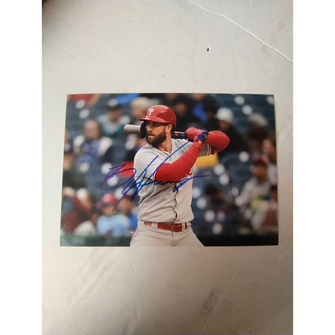 Bryce Harper, Philadelphia, Phillies, 5x7, photo, signed, with proof