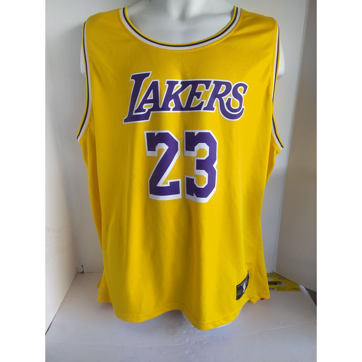 LeBron James Los Angeles Lakers #23 Nike size 50 game model jersey signed with proof