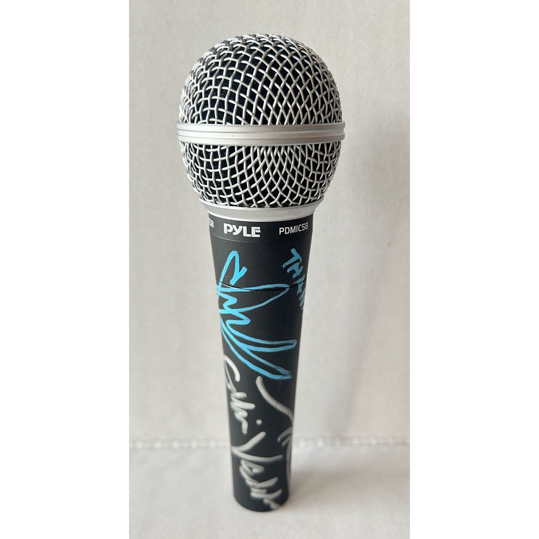 Eddie Vedder Pearl Jam Chris Cornell Soundgarden microphone signed with proof