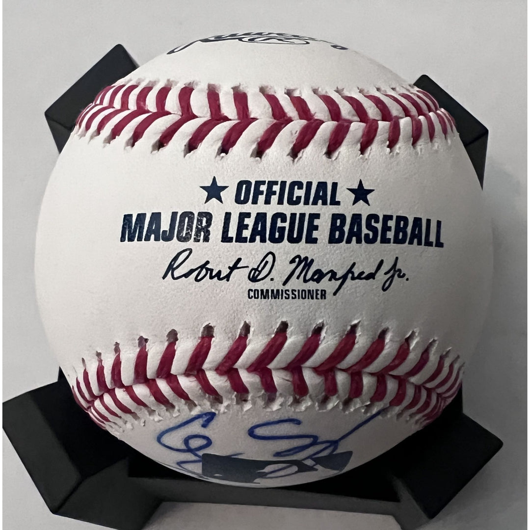 Corey Seager Cody Bellinger Max Muncie Justin Turner Chris Taylor Los Angeles Dodgers official Rawlings Major League Baseball signed with pr