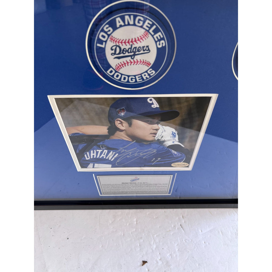 Shohei Ohtani Los Angeles Dodgers 8x10 photo signed and framed 25x22 inch with proof