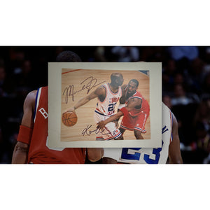 Kobe Bryant and Michael Jordan 8x10 photo signed with proof