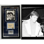 Load image into Gallery viewer, Bob Denver &quot; Gilligan on the 1964–1967 television series Gilligan&#39;s Island&quot; autograph book page signed and framed 17x30 inches
