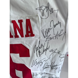 San Francisco 49ers 1988 -89  Joe Montana size xl Super Bowl Champions team signed game model jersey signed with proof