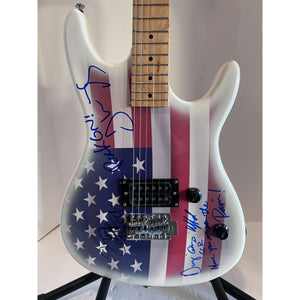 Creedence Clearwater Revial CCR John Fogerty, Stu Cook and Doug Clifford  electric guitar signed with proof