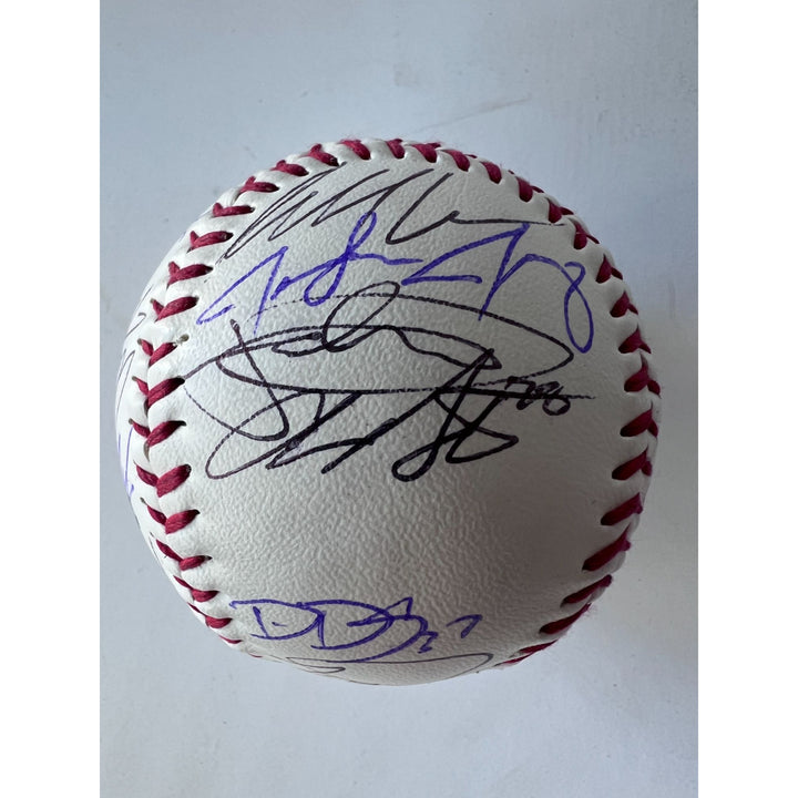 Texas Rangers 2022 team signed Corey Seager, Adolis Garcia, 25 signatures Rawlings MLB baseball signed with proof