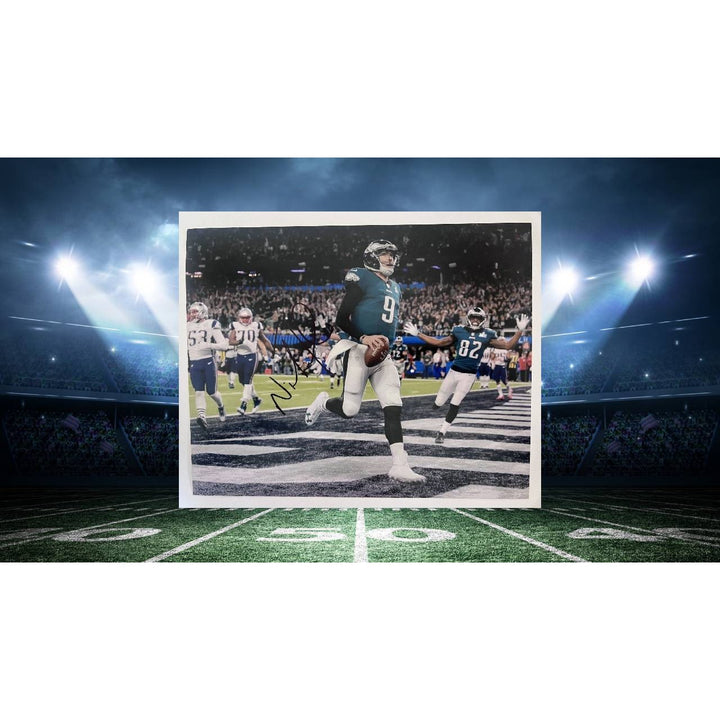 Nick Foles Philadelphia Eagles Super Bowl winning quarterback 8x10 photo signed