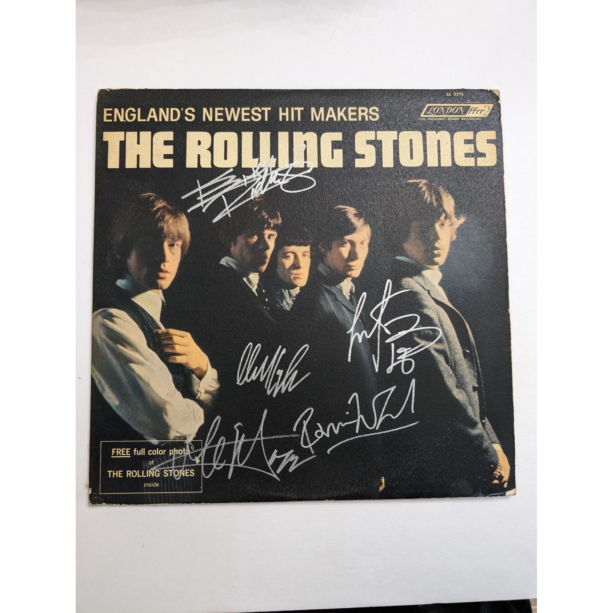 Rolling Stones vintage LP Mick Jagger Ronnie Wood Keith Richards Charlie Watts Bill Wyman