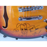 Load image into Gallery viewer, Dave Matthews Band one-of-a-kind signed hollow body electric guitar with proof
