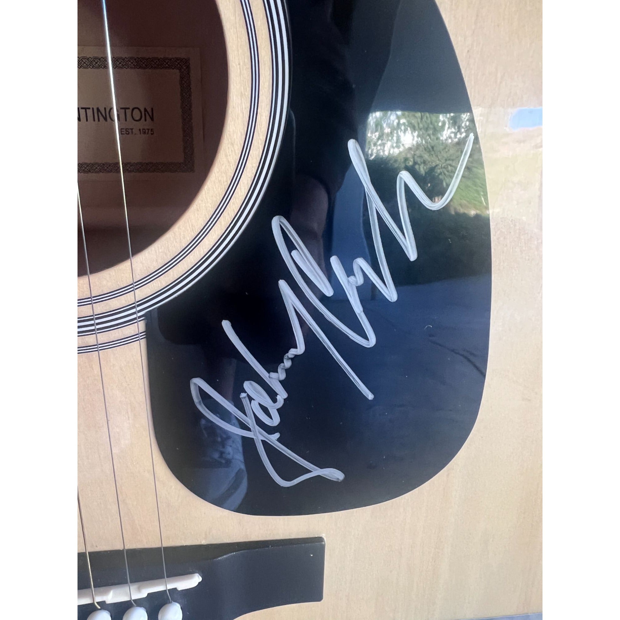 Bob Dylan and Johnny Cash One of A kind 39' inch full size acoustic guitar signed with proof