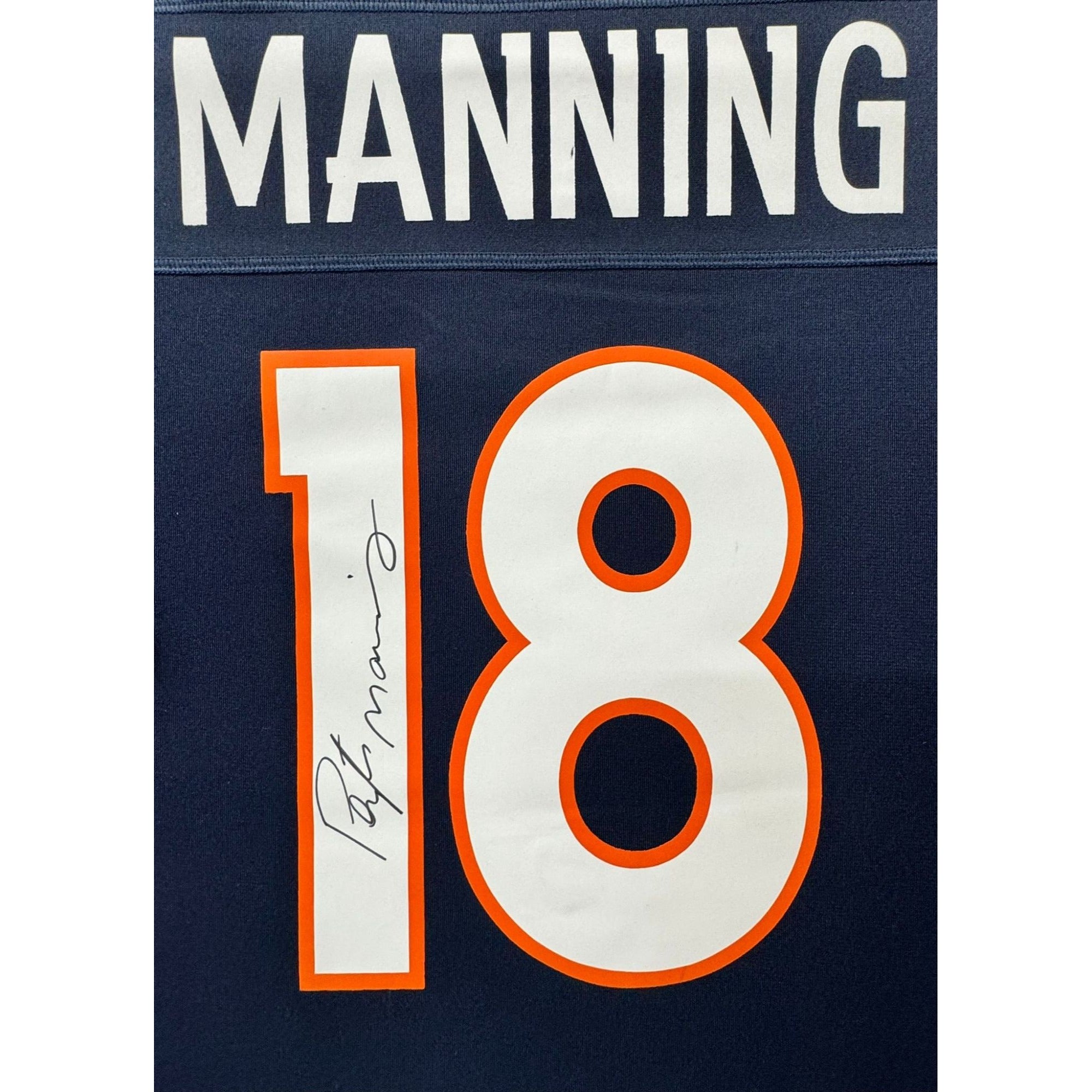 well Peyton Manning Denver Broncos game model jersey signed and framed with proof