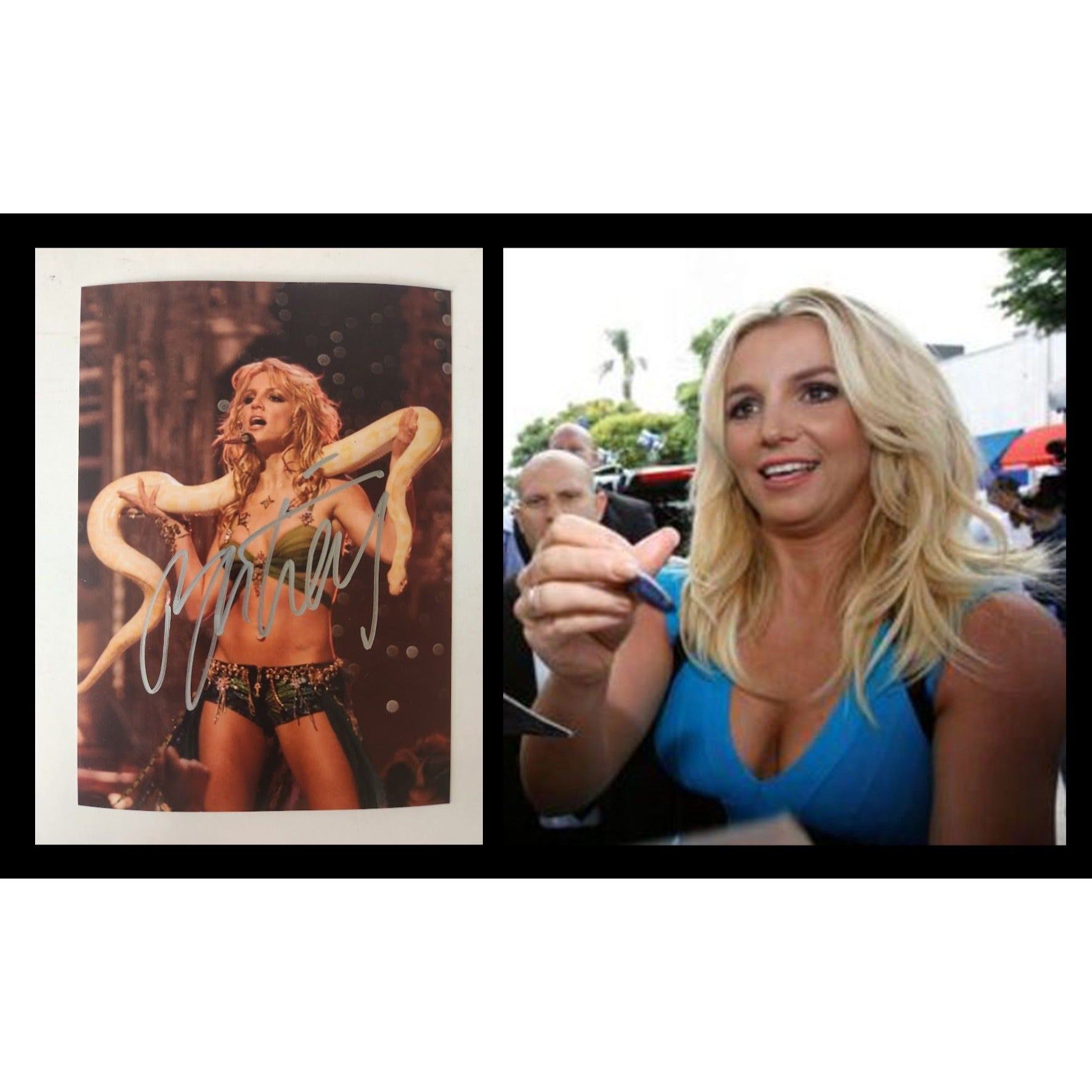 Britney Spears 5x7 photo signed with proof